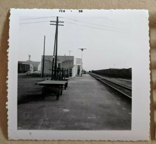 Vintage B&W Photographs Lawton,  OK Train Station,  W&A 3 The General Locomotive 3