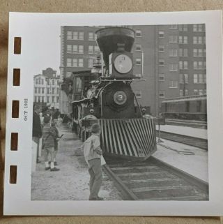 Vintage B&W Photographs Lawton,  OK Train Station,  W&A 3 The General Locomotive 4