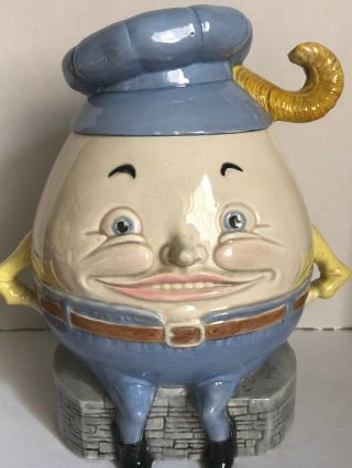 Vintage Humpty Dumpty Cookie Jar By Duncan Enterpises 1979 Approx 8 " Tall