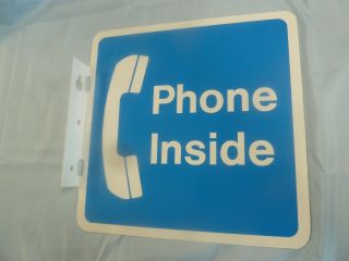 Payphone Phone Inside Sign 12 