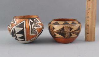 Small Antique Western Acoma,  Native American Indian Pottery Bowl,  Nr