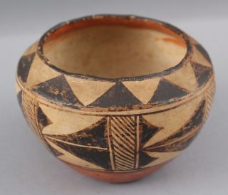 Small Antique Western Acoma,  Native American Indian Pottery Bowl,  NR 3