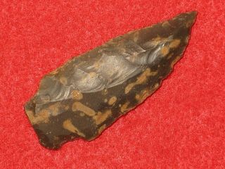 Authentic Native American Artifact Arrowhead Kentucky Stemmed Knife R19