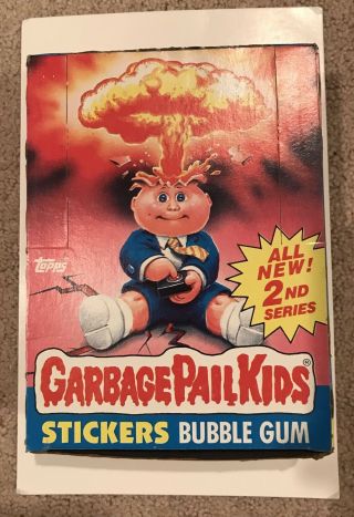 1985 Topps Garbage Pail Kids 2nd Series Box With 48 Wax Packs
