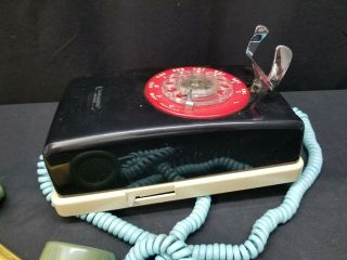 Vintage Stromberg Carlson Multi - Color Rotary Dial Wall Telephone 5