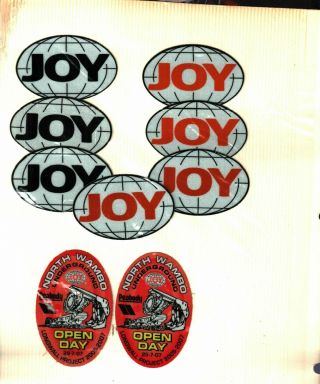 7 Globes Joy Plus 2 Peabody Joy Coal Mining Stickers 405
