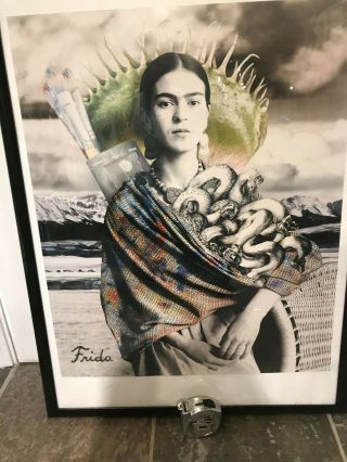 Unique Frida Kahlo Studio Portrait,  Framed