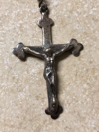 Vintage Sterling Silver 925 Rosary Beads 55 Grams 2