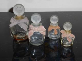 4 Vintage Gres Cabochard Perfume Bottles