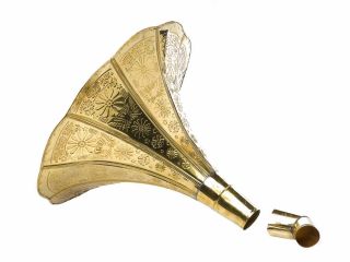 Gramophone Phonograph Brass Horn Loudspeaker Brass Elbow Holder