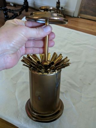 Vintage Art Deco Metal Cigarette Dispenser Holder Metal Lift Pop Up Tobacciana 3
