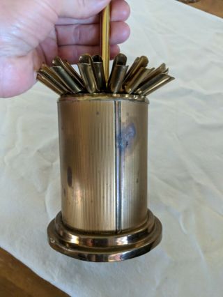 Vintage Art Deco Metal Cigarette Dispenser Holder Metal Lift Pop Up Tobacciana 4