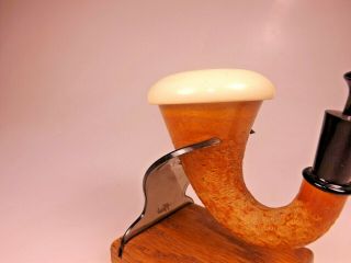 Pioneer Calabash Rough Cut Gourd Meerschaum Bowl Sherlock Holmes Pipe Ebonite 3