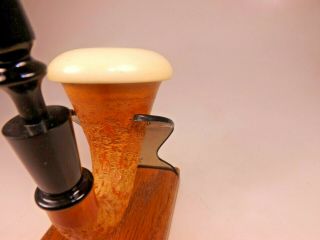 Pioneer Calabash Rough Cut Gourd Meerschaum Bowl Sherlock Holmes Pipe Ebonite 7