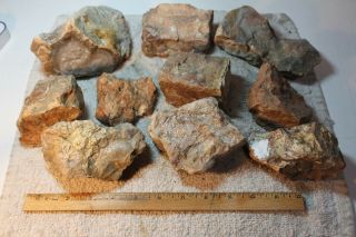 Chapenite - Old Stock,  Agate / Jasper Classic California Material 11 Lbs 321
