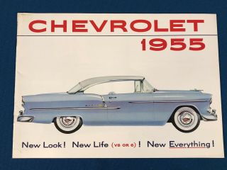 Vtg 1955 Chevrolet Chevy Car Dealer Sales Brochure