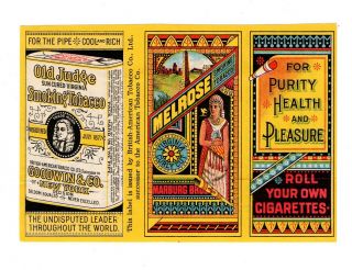 1919 British American Tobacco Co,  York Old Judge Cigarettes Lithograph Label