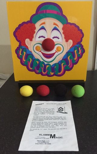 Vintage Sponge Ball Magic Trick Nosey The Clown With A Magic Nose By Klamm Magic