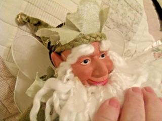 Grape Fairy Elf Gnome 19 " Doll,  Bisque & Cloth,  Ooak Folk Art