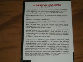 Ultimate Oil and Water by Anthony Owen (DVD and Special Cards) 2