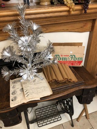 1940’s The Sparkler Pom - Pom Aluminum Christmas Tree