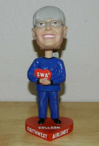 Rare Southwest Airlines Swa Colleen Barrett Bobblehead Collectable