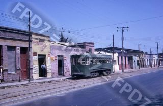 Trolley Slide Santiago (oeste) Chile 3 Scene;february 1963