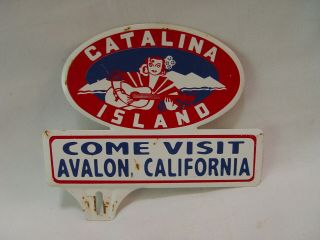 Catalina Island Avalon California Souvenir Vacation License Plate Topper Sign