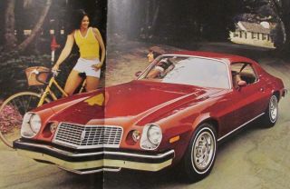 1974 Chevy 74 Camaro Sales Brochure Chevrolet Sport Coupe Lt Z28 Vtg
