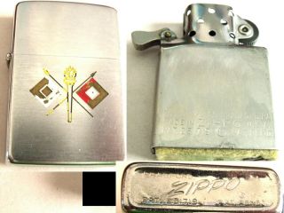 Zippo Cigarette Lighter Us Army Signal Corps 1955 - 1956