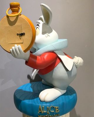 Disney Alice In Wonderland White Rabbit Big Fig Figure LE 150 Statue Kidney Prop 4
