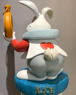 Disney Alice In Wonderland White Rabbit Big Fig Figure LE 150 Statue Kidney Prop 5