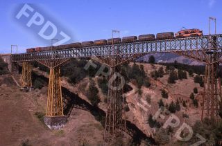 Slide Chile Fcsur Electric 3008 Bridge Action;collipulli;january 1994