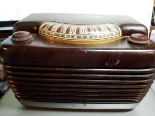 Vintage Philco Model M46091 " Hippo " Bakelite Case Tube Radio - Repair