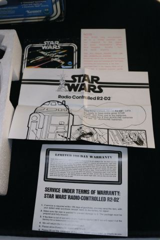 1978 Kenner 38430 Star Wars Radio Controlled R2D2 w Box & Paperwork 2