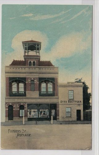 Vintage Postcard F.  W.  Niven Advertising Otto Boettger Optician S.  Australia 1900s