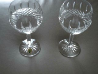 2 Waterford Crystal Glenmede Balloon Wine Juice Glass