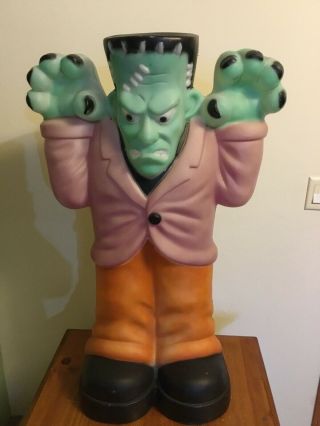 Empire Blow Mold Frankenstein Monster Halloween Plastic Lighted 36 "