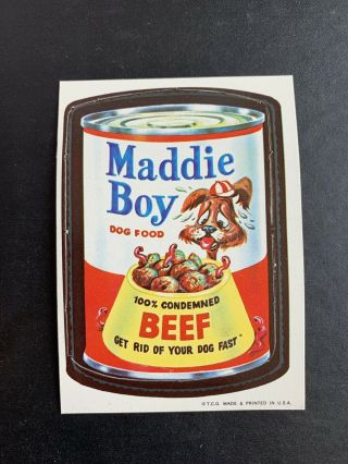 1967 Rare Topps Wacky Packages Die Cut Die - Cut Maddie Boy 36