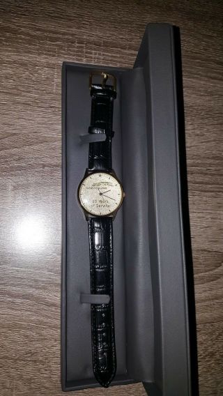 Greyhound Bus Lines " 25 Years Of Service " Selco Geneve Watch
