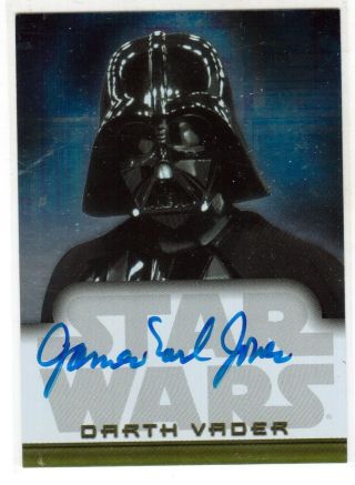 2004 Topps Star Wars Heritage James Earl Jones / Darth Vader Autograph