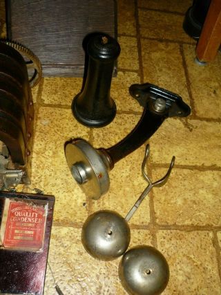 Stromberg Carlson Antique Wooden Wall Telephone PARTS ONLY 3