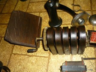 Stromberg Carlson Antique Wooden Wall Telephone PARTS ONLY 4
