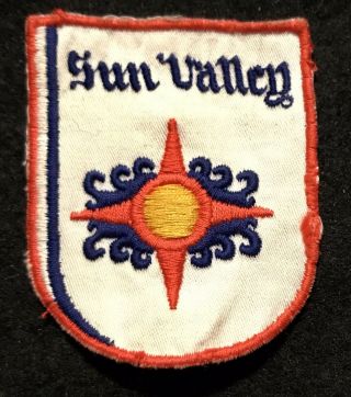 Sun Valley Vintage Skiing Ski Patch Idaho Resort Souvenir Travel Ecusson
