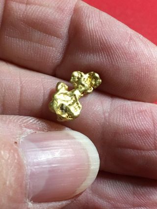 Natural Gold Nugget Specimen With Quartz Rock Bullion From Oregon 1.  33 Gram A83