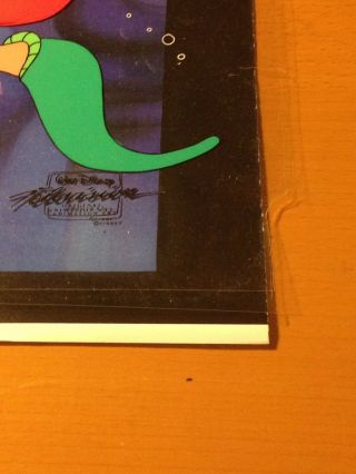 Disney ' s The Little Mermaid TV Production Cel Ariel and King Triton 8