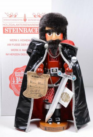 Steinbach Robin Hood Series Sheriff Limited Edition S892 W/orig Box 17 " H