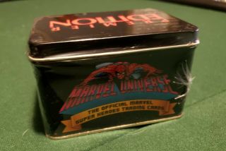Marvel 1990 Tading Cards Premier Edition Tin Complete Set W/holograms