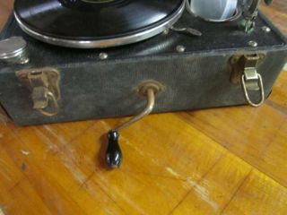 Rare Vintage CARRYOLA MASTER Portable Phonograph Gramophone Record Player 5