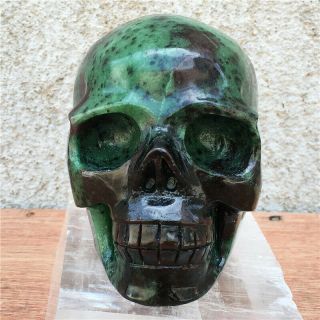 2.  7lb Natural Zoisite Quartz Skull Hand Carved Crystal Healing Hok985 -